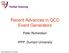 Recent Advances in QCD Event Generators