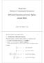 Woods Hole Methods of Computational Neuroscience. Differential Equations and Linear Algebra. Lecture Notes