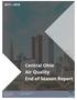 Central Ohio Air Quality End of Season Report. 111 Liberty Street, Suite 100 Columbus, OH Mid-Ohio Regional Planning Commission