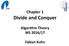 Chapter 1 Divide and Conquer Algorithm Theory WS 2016/17 Fabian Kuhn