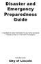 Disaster and Emergency Preparedness Guide