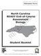 North Carolina READY End-of-Course Assessment Biology RELEASED. Student Booklet