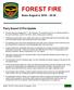 FOREST FIRE. News August 4, :30