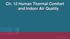 Ch. 12 Human Thermal Comfort and Indoor Air Quality