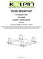 PLOW MOUNT KIT FOR YAMAHA VIKING P/N ASSEMBLY / OWNERS MANUAL. Application PLOW PUSH FRAME NO or