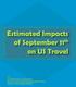 Estimated Impacts of September 11th on US Travel