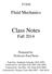 Class Notes Fall 2014