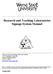 Research and Teaching Laboratories Signage System Manual