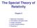 The Special Theory of Relativity Chapter II