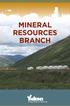 MINERAL RESOURCES BRANCH