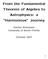 From the Fundamental Theorem of Algebra to Astrophysics: a \Harmonious Journey. Dmitry Khavinson University of South Florida
