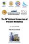 ARMR THE ROMANIAN ASSOCIATION FOR FRACTURE MECHANICS. The 24 th National Symposium of Fracture Mechanics November 2018 PROGRAMME