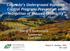 Colorado s Underground Injection Control Program: Prevention and Mitigation of Induced Seismicity