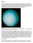 Page Uranus. Uranus's Structure