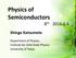 Physics of Semiconductors 8 th