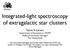 Integrated-light spectroscopy of extragalactic star clusters