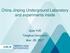 China Jinping Underground Laboratory and experiments inside. Qian YUE Tsinghua University Mar. 28, 2017