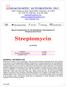 Enzyme Immunoassay for the Quantitative Determination of Streptomycin in Food. Streptomycin. Cat #5128-8