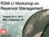 August 15-17, 2017 RMC, Lakewood, CO US Army Corps of Engineers BUILDING STRONG