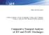 Comparative Transport Analysis of JET and JT-60U Discharges