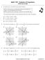 Math 10C: Systems of Equations PRACTICE EXAM