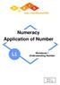 Numeracy Application of Number Workbook 1 Understanding Number