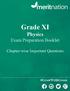 Grade XI. Physics Exam Preparation Booklet. Chapter-wise Important Questions. #GrowWithGreen