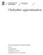 Chebyshev approximation