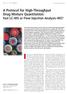 A Protocol for High-Throughput Drug Mixture Quantitation: Fast LC MS or Flow Injection Analysis MS?