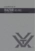 Razor HD AMG EBR-7 RETICLE. Note: Reticle image shown above is at 24x magnification. Images shown in this manual are for representation only.