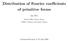 Distribution of Fourier coefficients of primitive forms