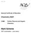 abc Mark Scheme Chemistry 6421 General Certificate of Education Further Physical and Organic Chemistry 2007 examination - June series
