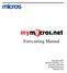 Forecasting Manual. Copyright 2008 MICROS Systems, Inc. Columbia, MD USA All Rights Reserved MD