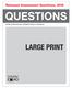Released Assessment Questions, 2016 QUESTIONS. Grade 9 Assessment of Mathematics Academic LARGE PRINT