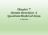 Chapter 7 Atomic Structure -1 Quantum Model of Atom. Dr. Sapna Gupta