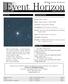 Event Horizon. September 2004 Volume 11 Issue 10. EyeCandy. Upcoming Events. Web Watch. Hamilton Amateur Astronomers. Event: HAA meeting