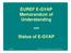 EUREF E-GVAP Memorandum of Understanding. Status of E-GVAP