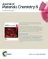 Materials Chemistry B