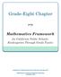 Grade-Eight Chapter. of the. Mathematics Framework. for California Public Schools: Kindergarten Through Grade Twelve