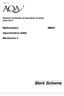 Version 1.0. General Certificate of Education (A-level) June 2012 MM03. Mathematics. (Specification 6360) Mechanics 3. Mark Scheme