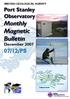 Monthly Magnetic Bulletin