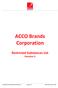 ACCO Brands Corporation. Restricted Substances List Revision 3