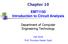 Chapter 10 EMT1150 Introduction to Circuit Analysis