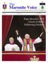 Maronite Voice A Publication of the Maronite Eparchies in the USA
