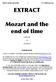 Mozart and the end of time 1   EXTRACT. a short play. Alex Broun PLEASE NOTE: