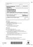 International Advanced Level Chemistry Advanced Subsidiary Unit 2: Application of Core Principles of Chemistry