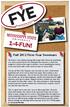FYE 1-4-FUN! Fall 2012 First-Year Seminars