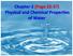 Chapter-2 (Page 22-37) Physical and Chemical Properties of Water