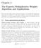 The Experts/Multiplicative Weights Algorithm and Applications
